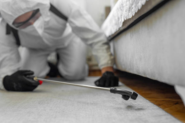 Professional Pest Control technician working in Howell, MI
